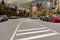 URBAN LANDSCAPE OF THE CITY OF SOLDEU IN AUTUMN IN ANDORRA