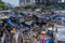 Urban landscape featuring a Municipal outdoor Laundry place in Mumbai, India