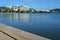 Urban landscape view of Cairns waterfront skyline