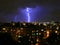 Urban lightning strike