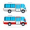 Urban Minibus vector flat isolated