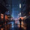Urban mystique: A nocturnal exploration of rain-soaked cityscape