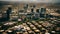 Urban Oasis Aerial View of Phoenix\\\'s Green Cityscape