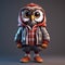 Urban Owl A Super Cute 3d Cartoon Character In Streetwise Style