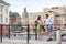 Urban people lifestyle - young couple in Stockholm