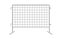 Urban portable steel barrier. Realistic 3d barrier fence on white background