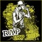 Urban rapper - hip hop vector illustration