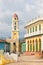 Urban scene in Colonial town cityscape of Trinidad, Cuba.