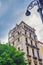 Urban scene with crumbling colonial building in Old Havana, Cuba