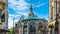 Urban scene, view of streets in the old town of The Hague, The Netherlands