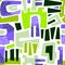 Urban seamless funky collage pattern