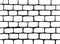 Urban sketch - wall texture. Hand drawn grunge background. Brick wall pattern. Black and white line art. Vector illustration