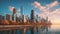 Urban symphony: chicago skyline