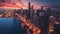 Urban symphony: chicago skyline