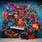 Urban Symphony - A Graffiti Mural Celebrating Street Art and Music
