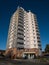 An urban tower block of social housing in Birkenhead in the UK