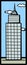 urban tower building vector illustration