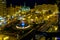 Urban Valencia Nighttime Cityscape, Spain