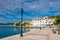 Urban view of the beautiful seaside city of Pylos located in western Messenia, Peloponnese, Greece