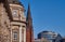 Urban View with facade classicist building