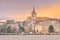 Urban view, Geneva skyline in Switzerland at twilight