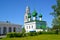 Urban view with Holy Trinity Church 1772. Poshekhonje, Yaroslavl region