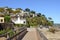 Urban view. Picturesque  Old Town Sausalito in California