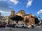 Urban view of Taxiarches church in Kalamata, Greece. It is the largest sacred temple in the town and the Metropolis of Messinia