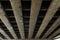 Urban view: under concrete bridge