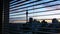 Urban view from a window of Auckland financial center skyline