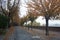 Urban walk along the river at Budapest in autumn