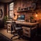 Urban Workspace: Exposed Brick and Industrial Style