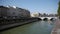 Urbanscape at river Seine in Paris, France