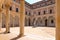 Urbino, Italy - August 9, 2017: The Castle of the Dukes of Urbino. National Gallery of Marche.