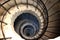 Urbino, Italy, ducal palace of Montefeltro, detail of the helical staircase