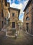 Urbino medieval city street. Unesco site. Marche region, Italy