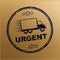 Urgent concept icon means important significant and essential - 3d illustration