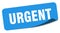urgent sticker. urgent label