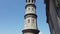 Urgnano, Bergamo, Italy. View of the bell tower of the main church in the center of the village