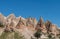 Urgup fairy chimneys, Turkey's tourism symbol, stone houses