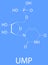 Uridine monophosphate or UMP, uridylic acid, nucleotide molecule. Building block of RNA. Skeletal formula.