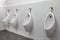 Urinals men in public toilets