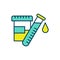 Urinalysis RGB color icon