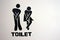 Urinary Urgency Toilet Sign for men and women