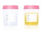Urine Sample Gynecology Specimen Cup Empty Blank Label