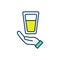 Urine therapy RGB color icon