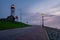 Urk netherlands Flevoland, Harbor and lighthouse at the small village of urk