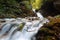 Urlatoarea waterfall in Bucegi Mountains, Busteni city