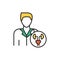 Urologist color line icon. Subject matter expert