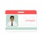 Urologist medical specialist badge template